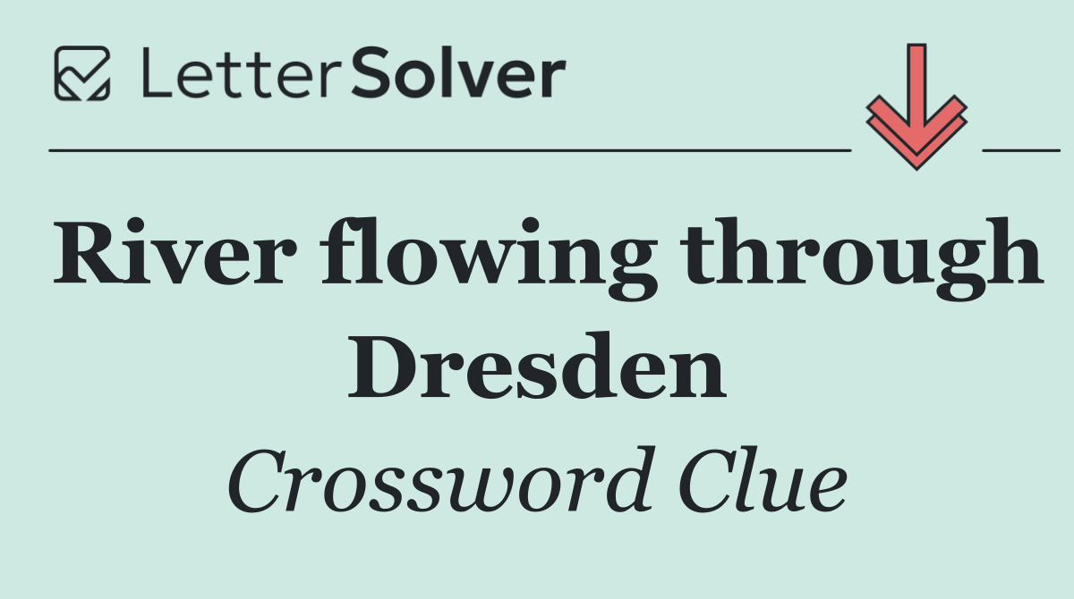 River flowing through Dresden