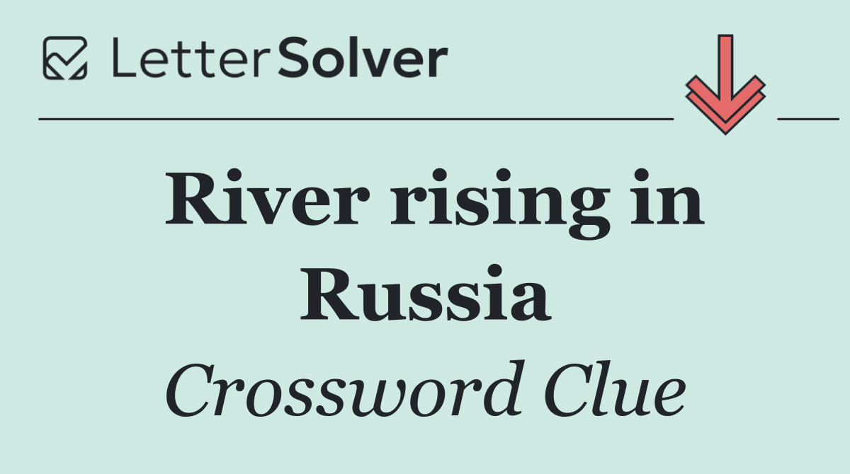 River rising in Russia