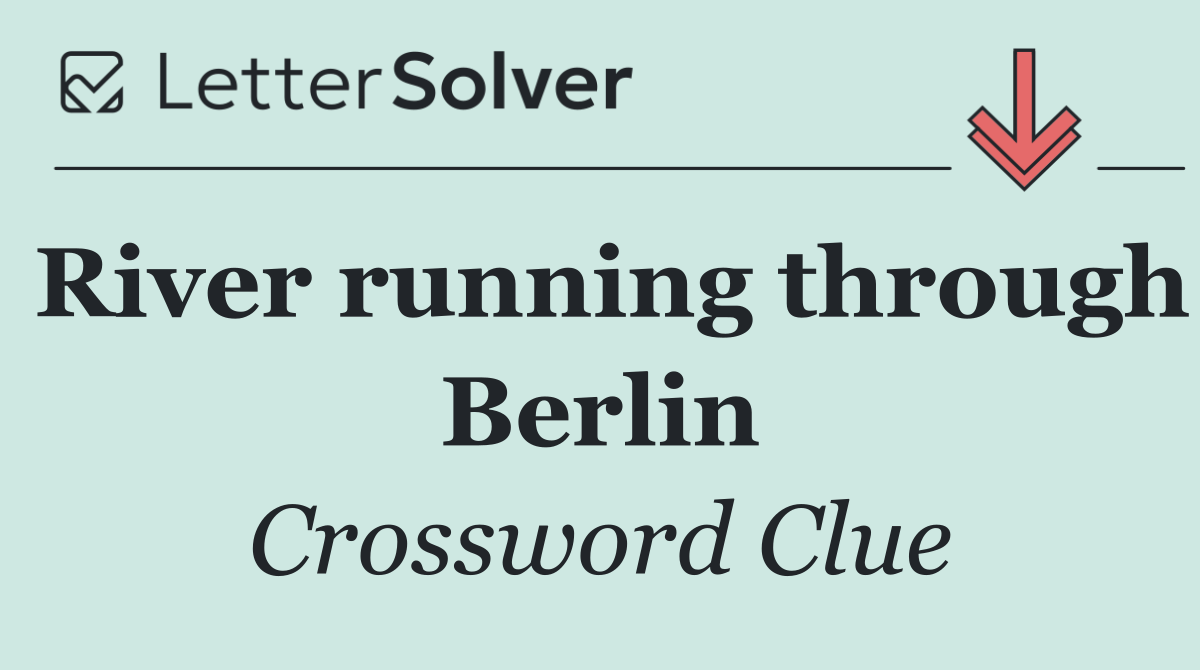 River running through Berlin