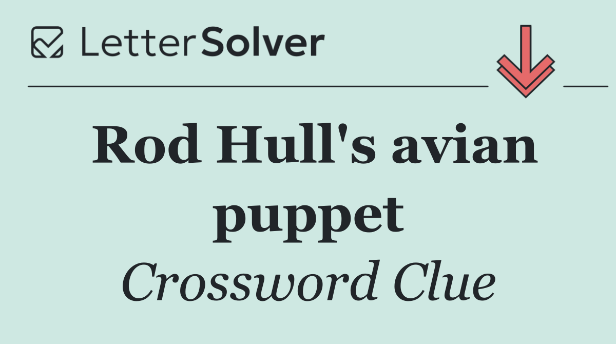 Rod Hull's avian puppet