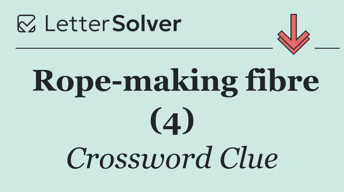 Rope making fibre (4)