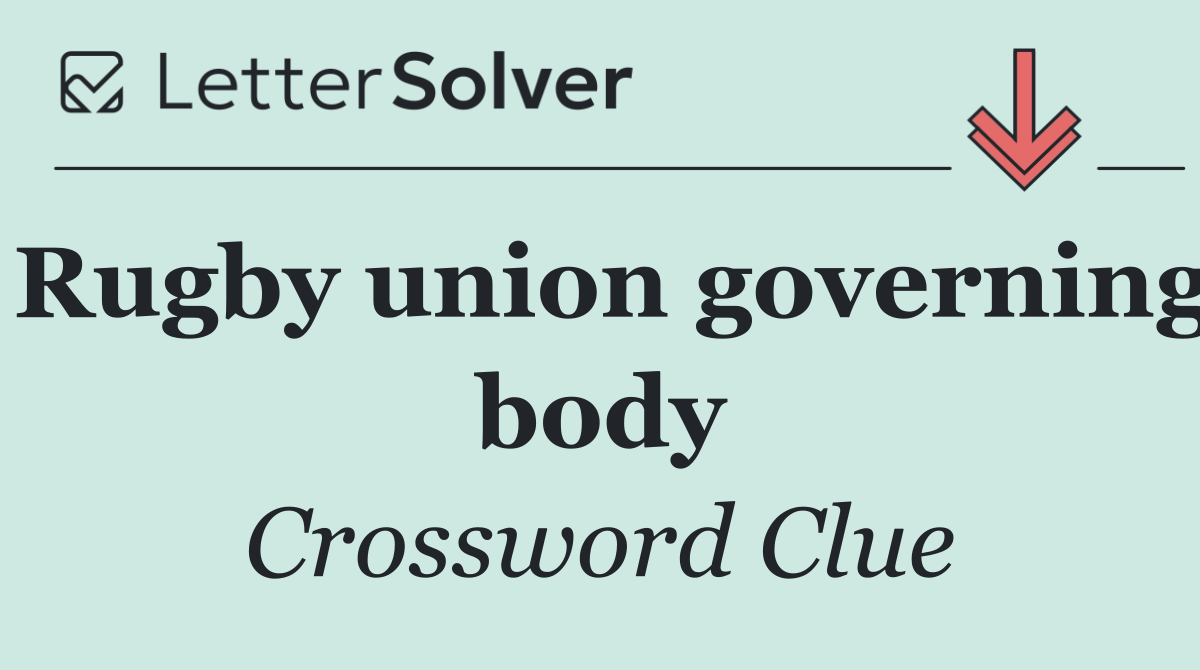 Rugby union governing body