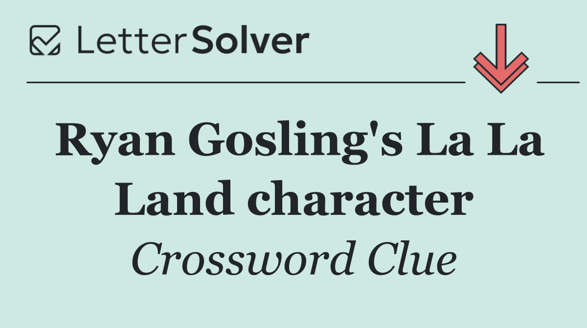 Ryan Gosling's La La Land character