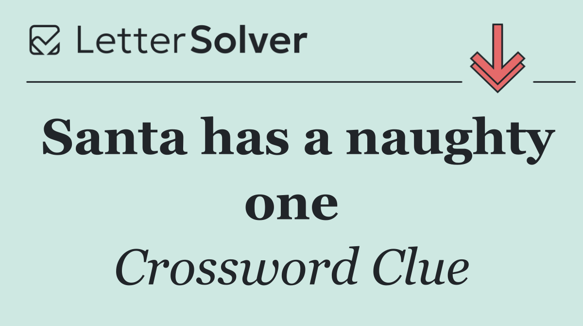 Santa has a naughty one