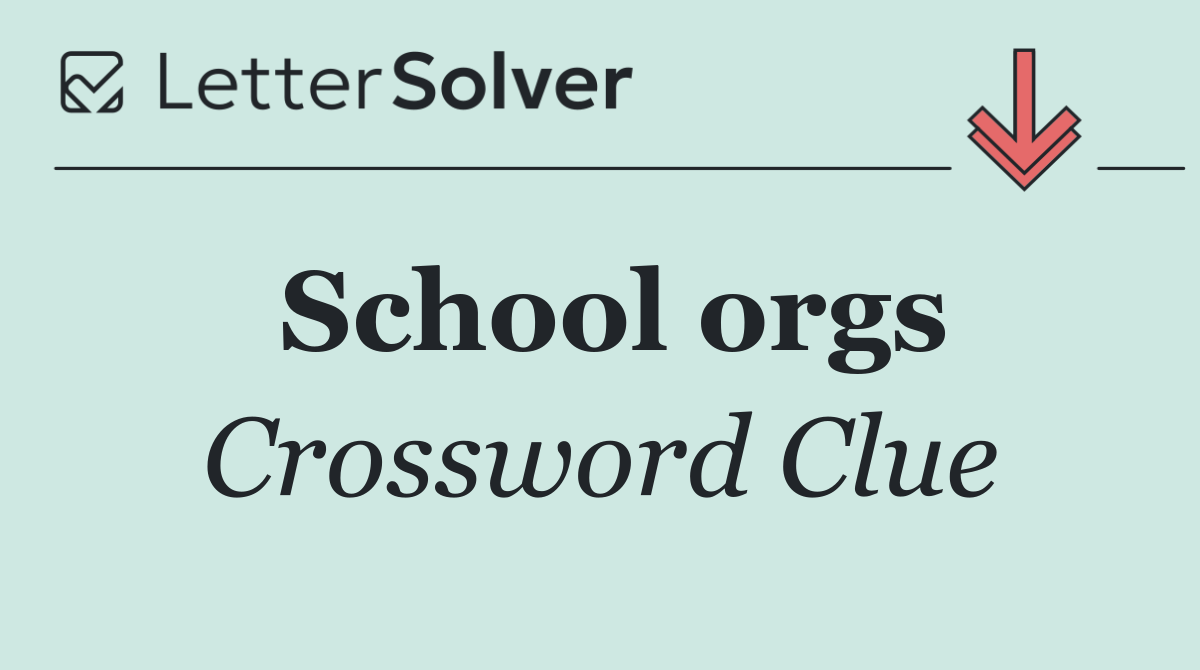 School orgs