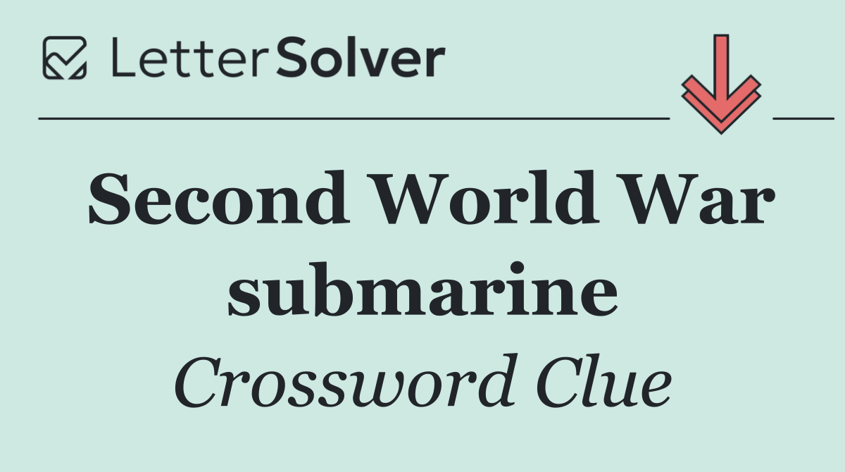 Second World War submarine