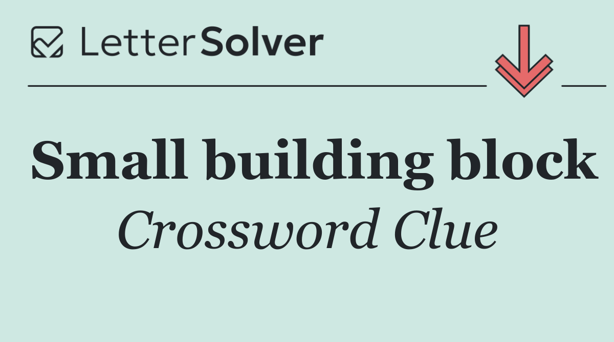 Small building block