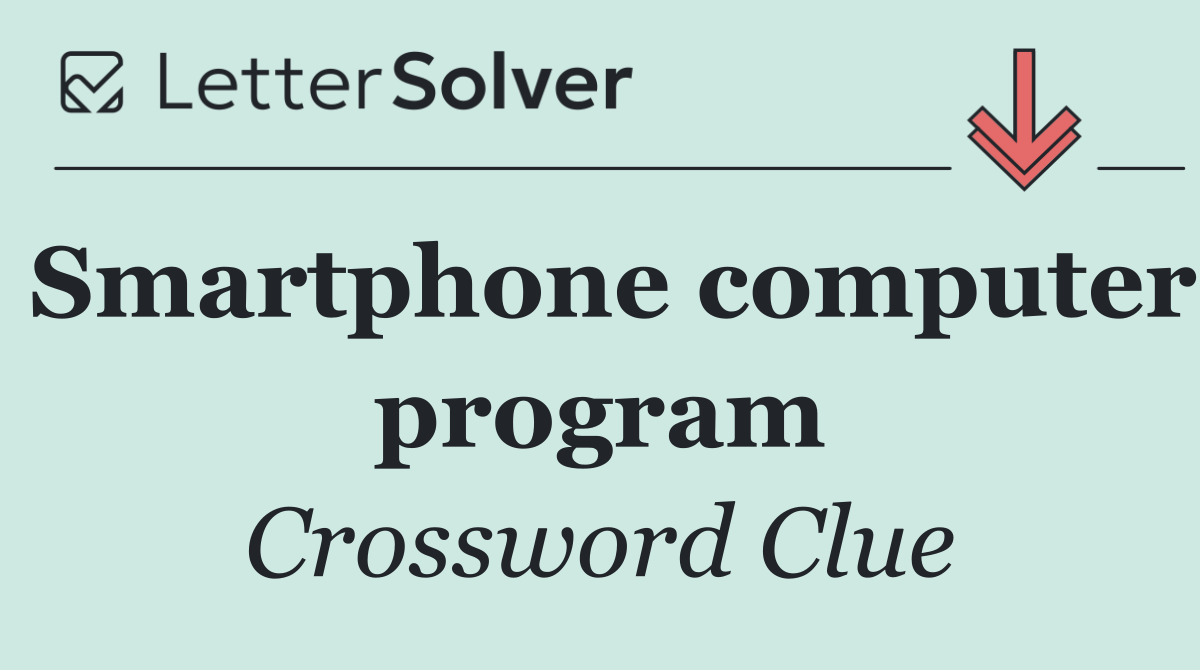 Smartphone computer program