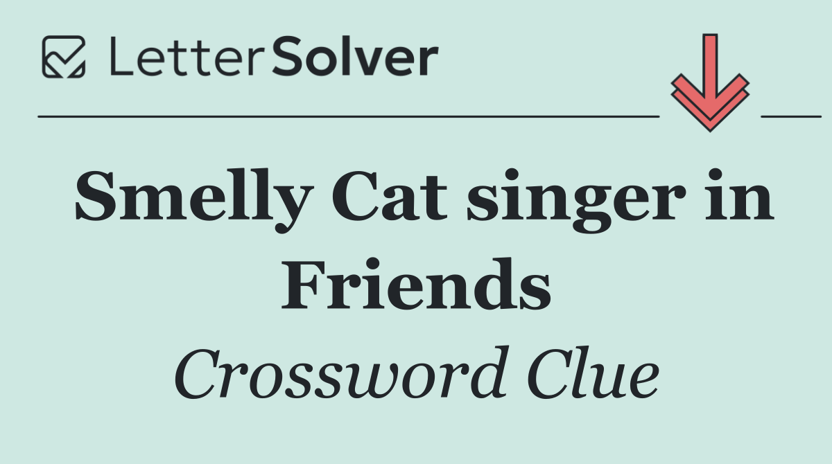 Smelly Cat singer in Friends