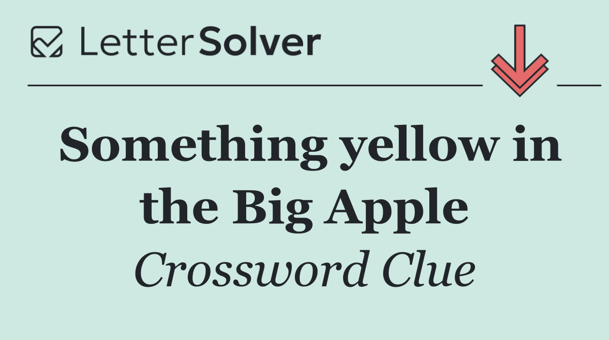 Something yellow in the Big Apple