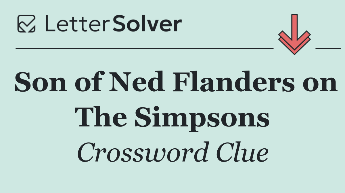 Son of Ned Flanders on The Simpsons