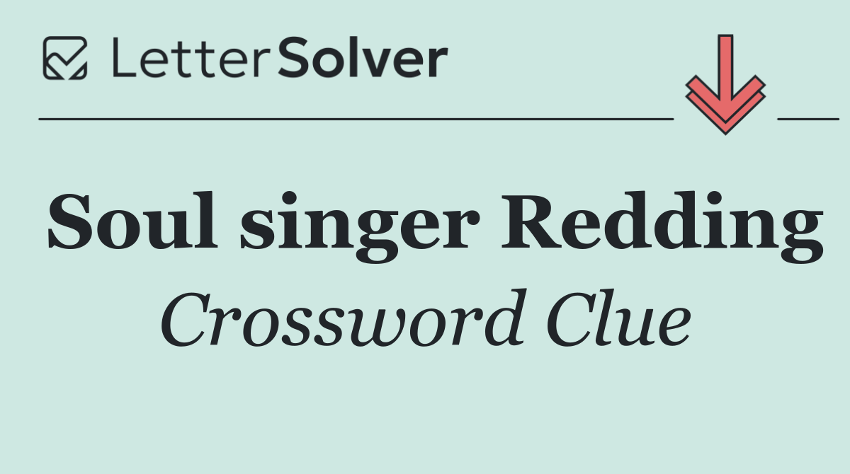 Soul singer Redding