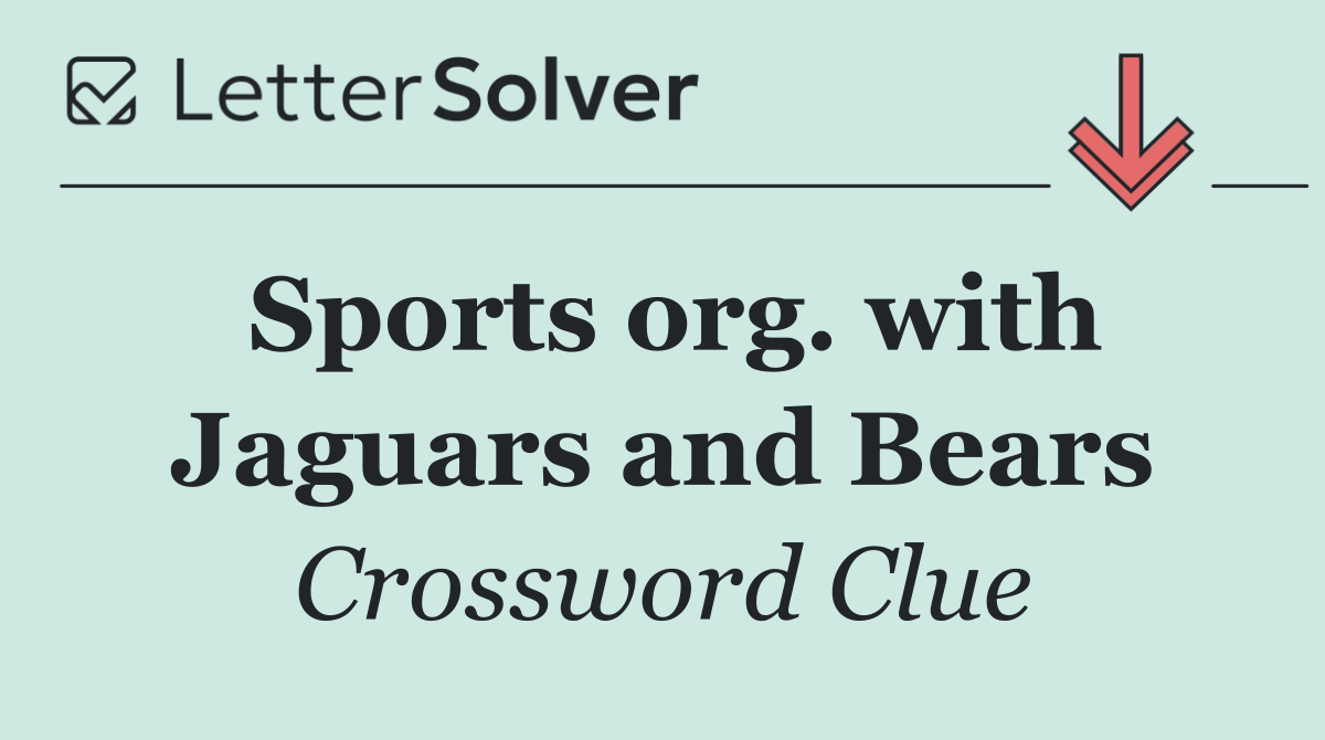 Sports org. with Jaguars and Bears