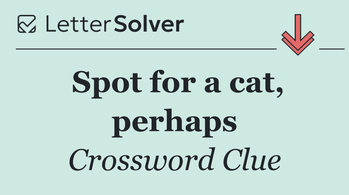 Spot for a cat, perhaps