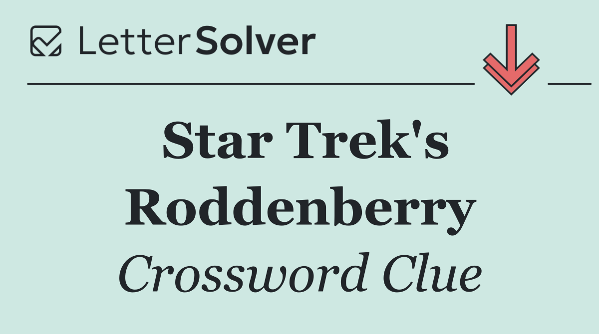 Star Trek's Roddenberry