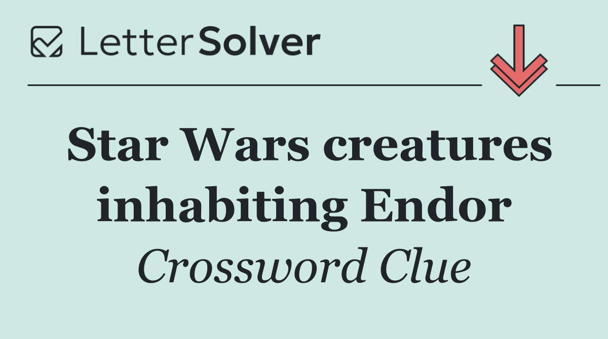 Star Wars creatures inhabiting Endor