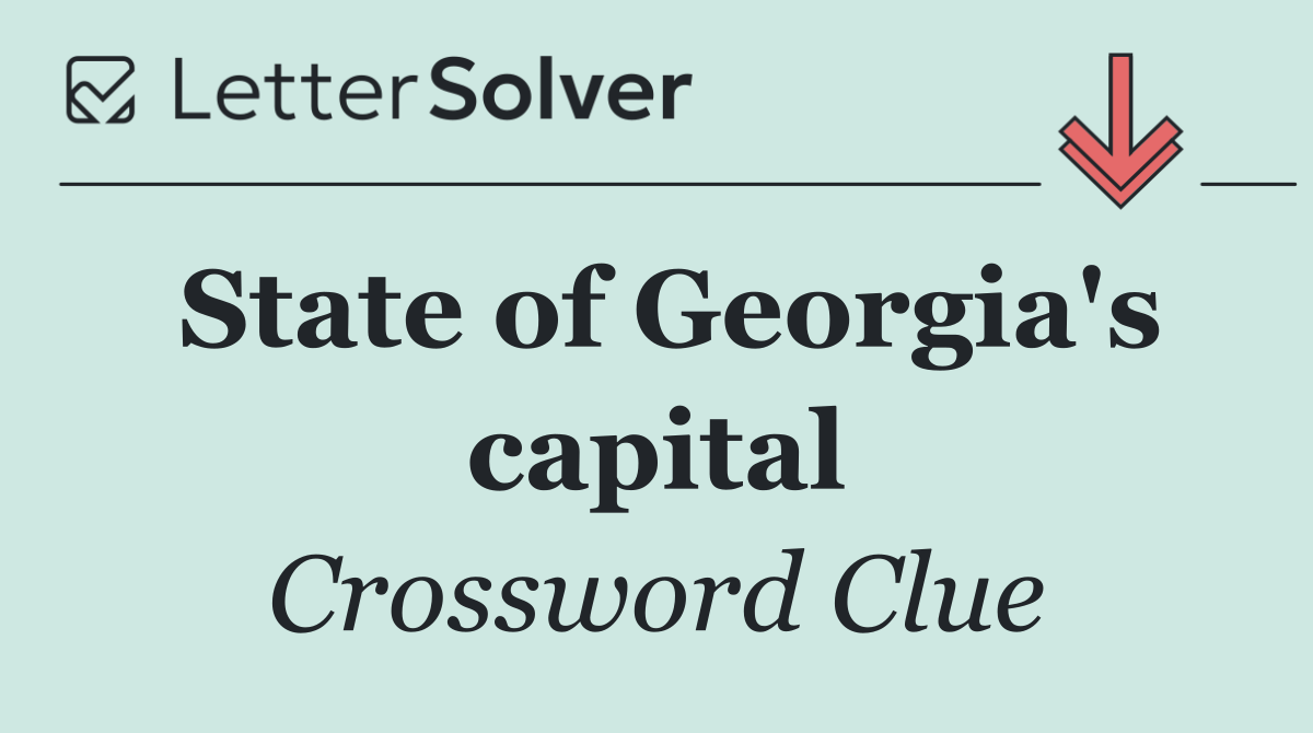 State of Georgia's capital