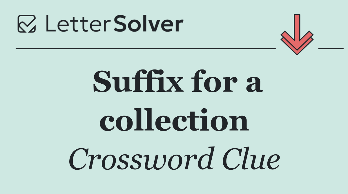 Suffix for a collection
