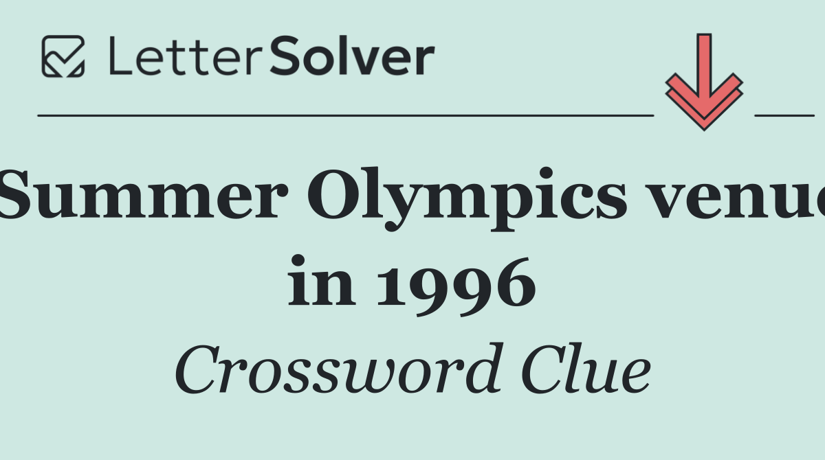 Summer Olympics venue in 1996