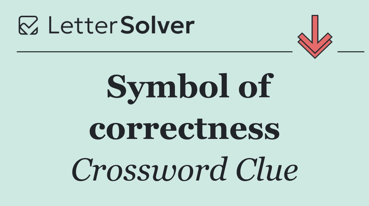 Symbol of correctness