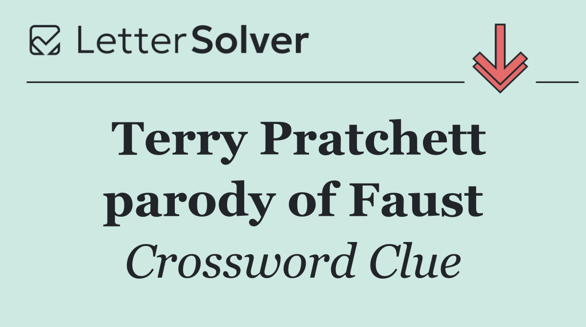 Terry Pratchett parody of Faust