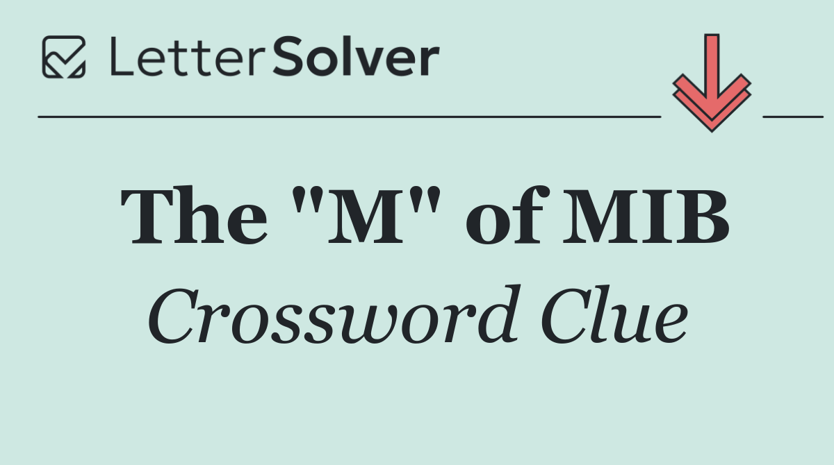 The "M" of MIB