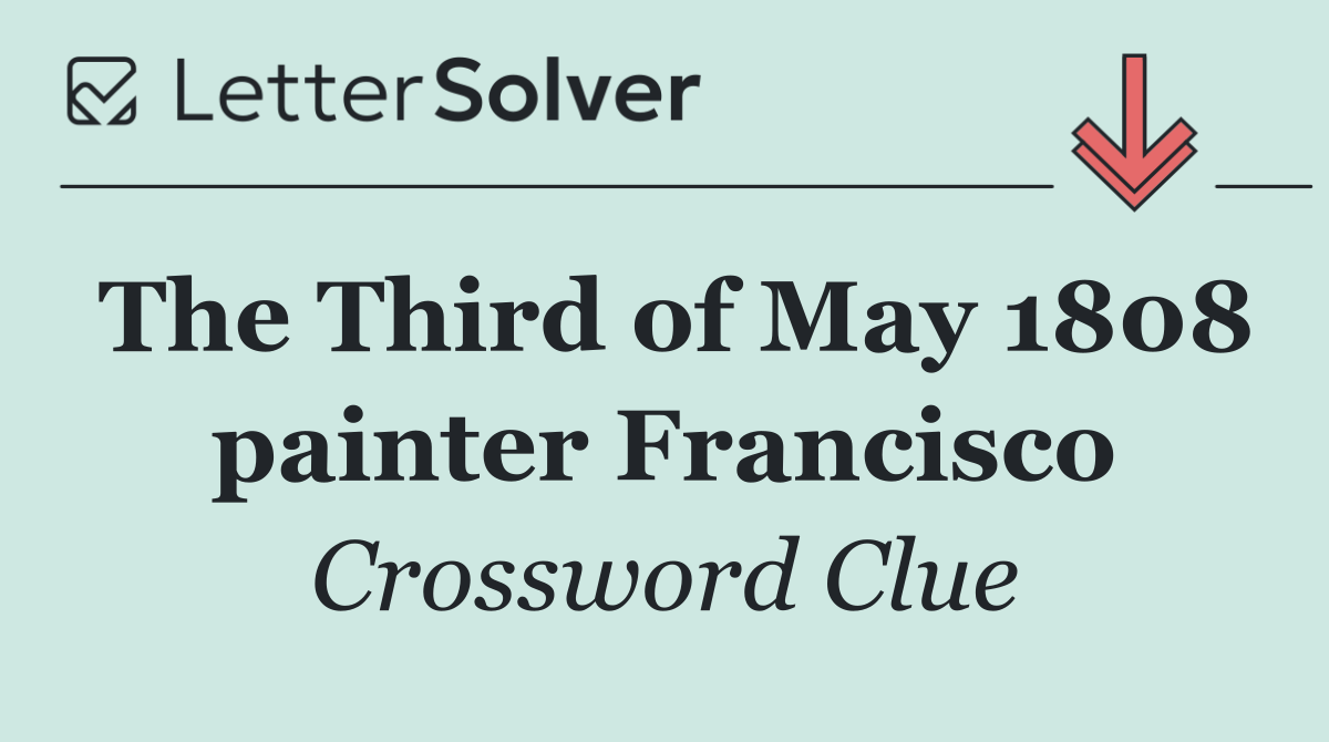 The Third of May 1808 painter Francisco