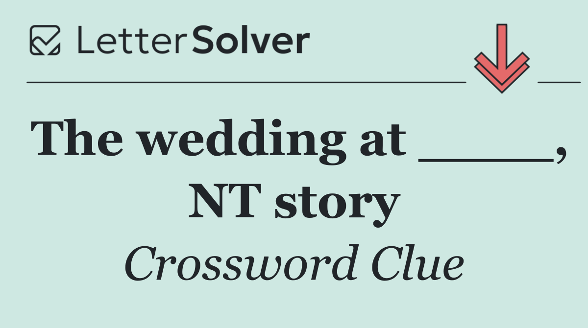 The wedding at ____, NT story