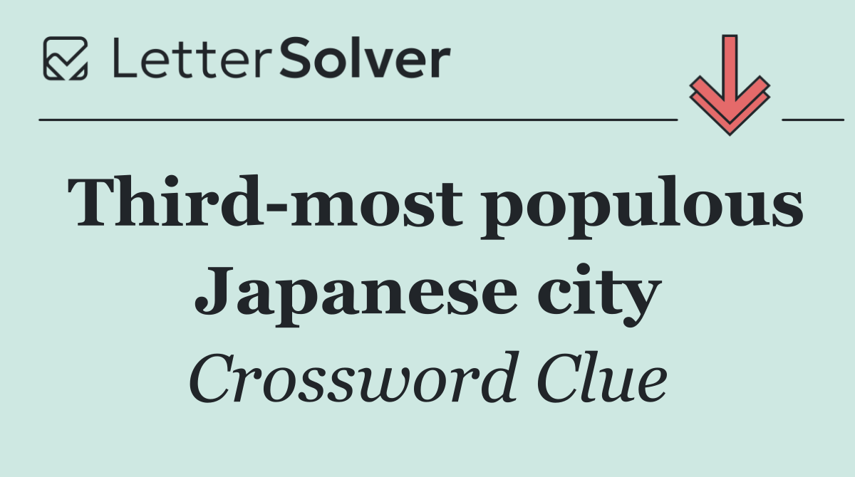 Third most populous Japanese city