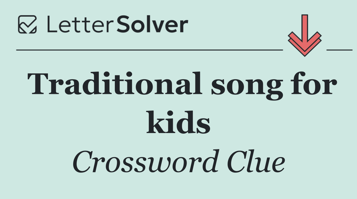 Traditional song for kids