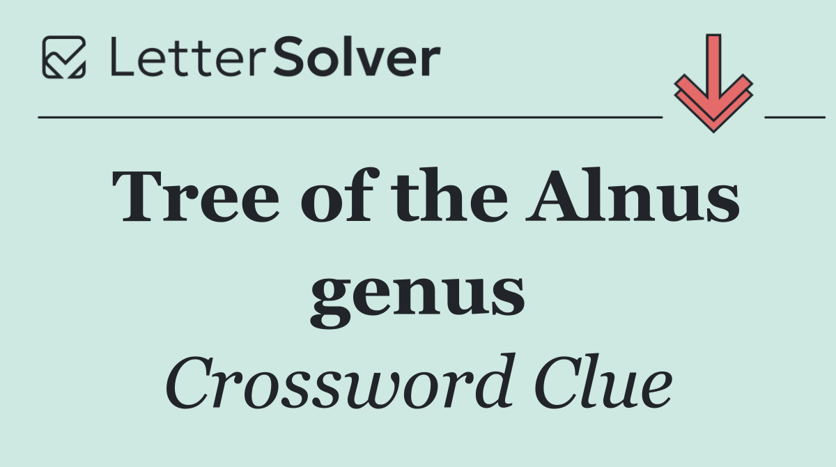 Tree of the Alnus genus