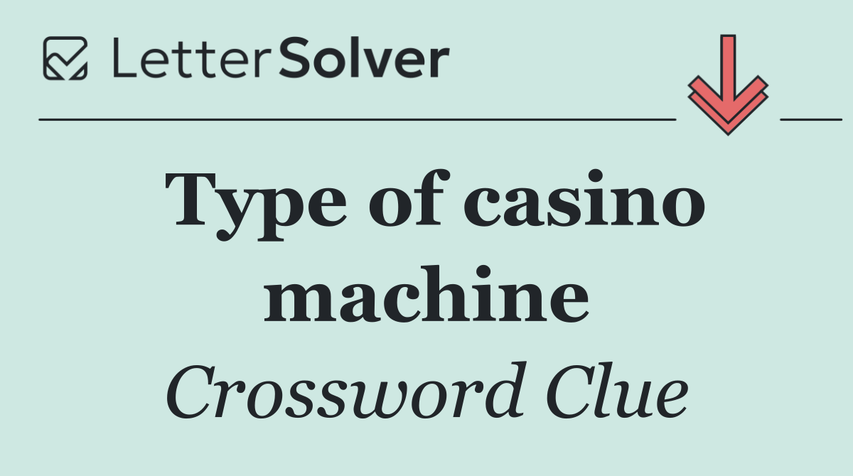 Type of casino machine