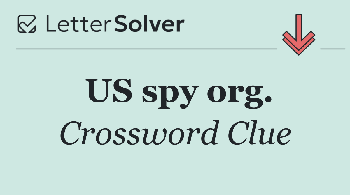 US spy org.