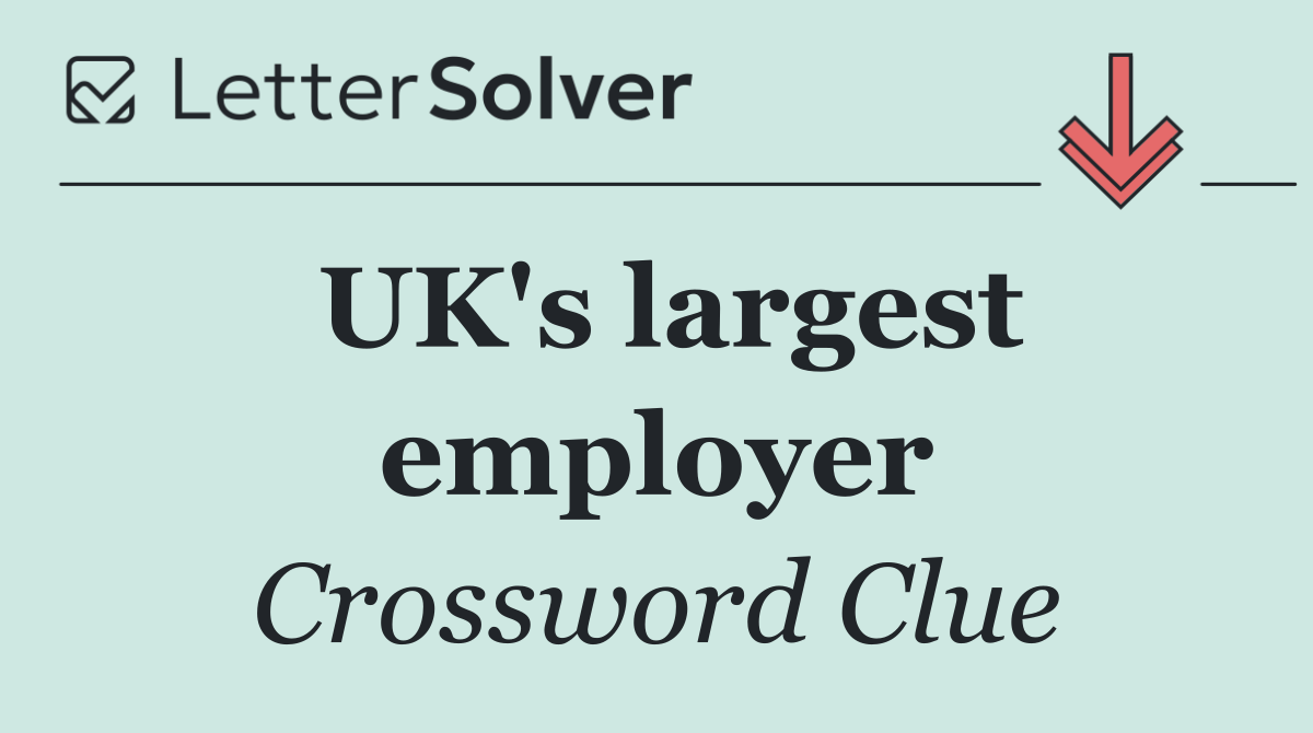 UK's largest employer