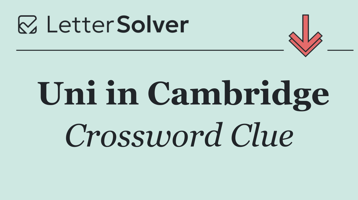 Uni in Cambridge