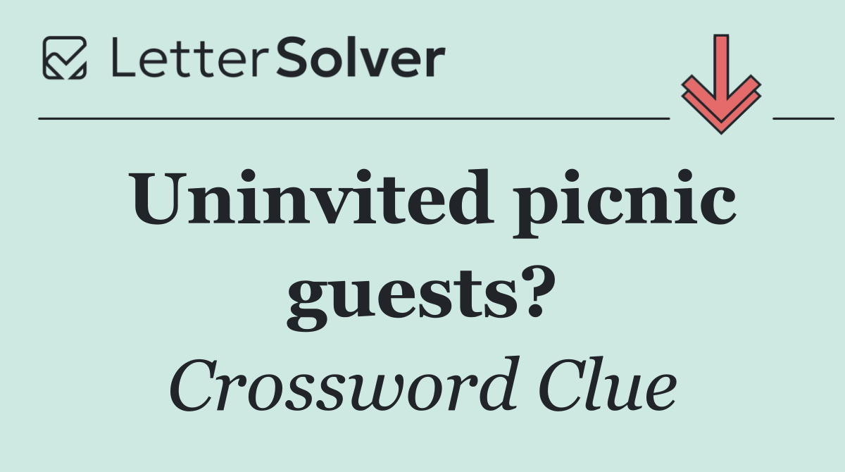 Uninvited picnic guests?