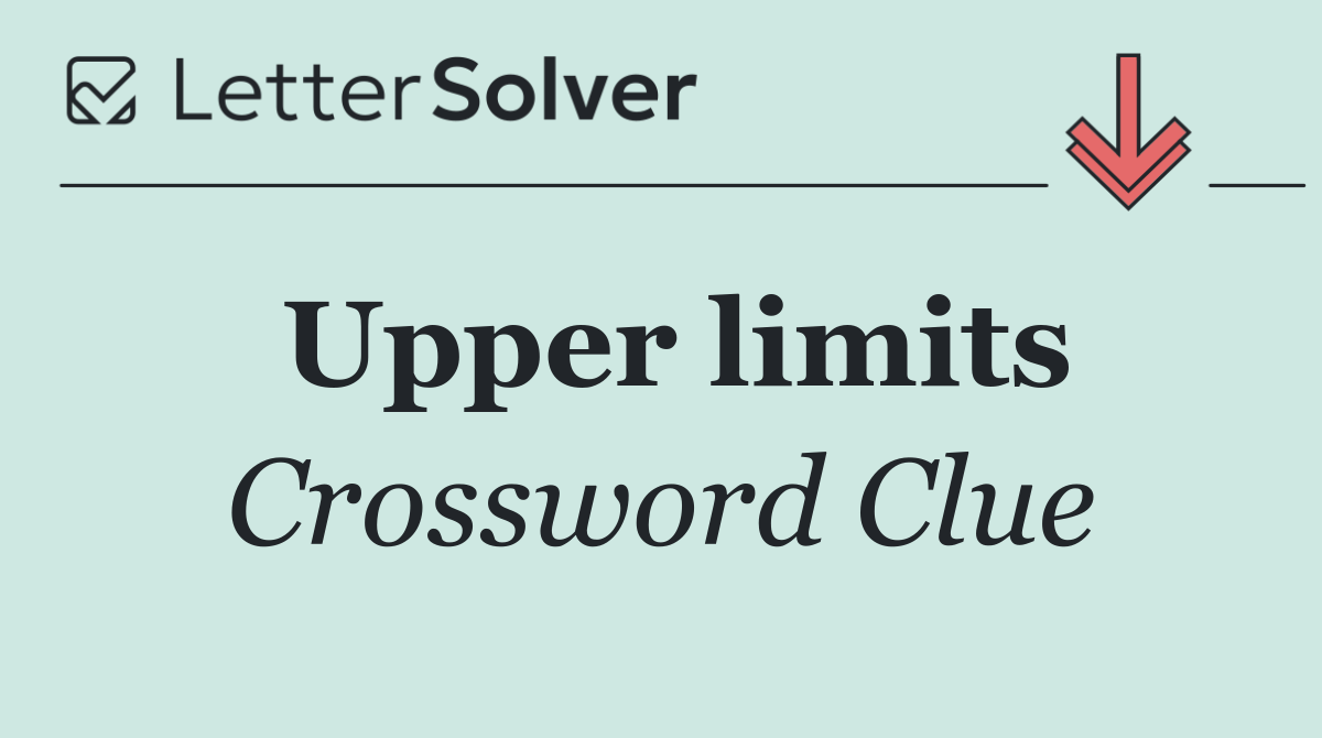 Upper limits