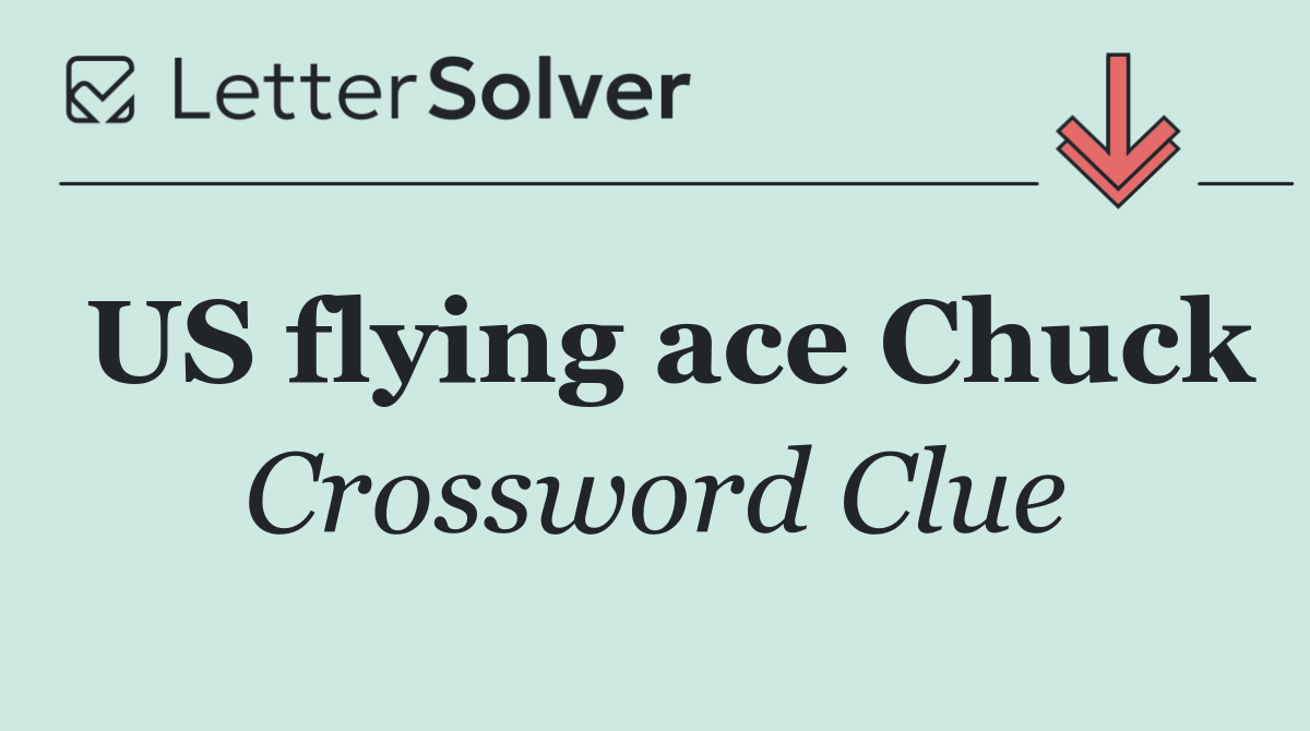 US flying ace Chuck