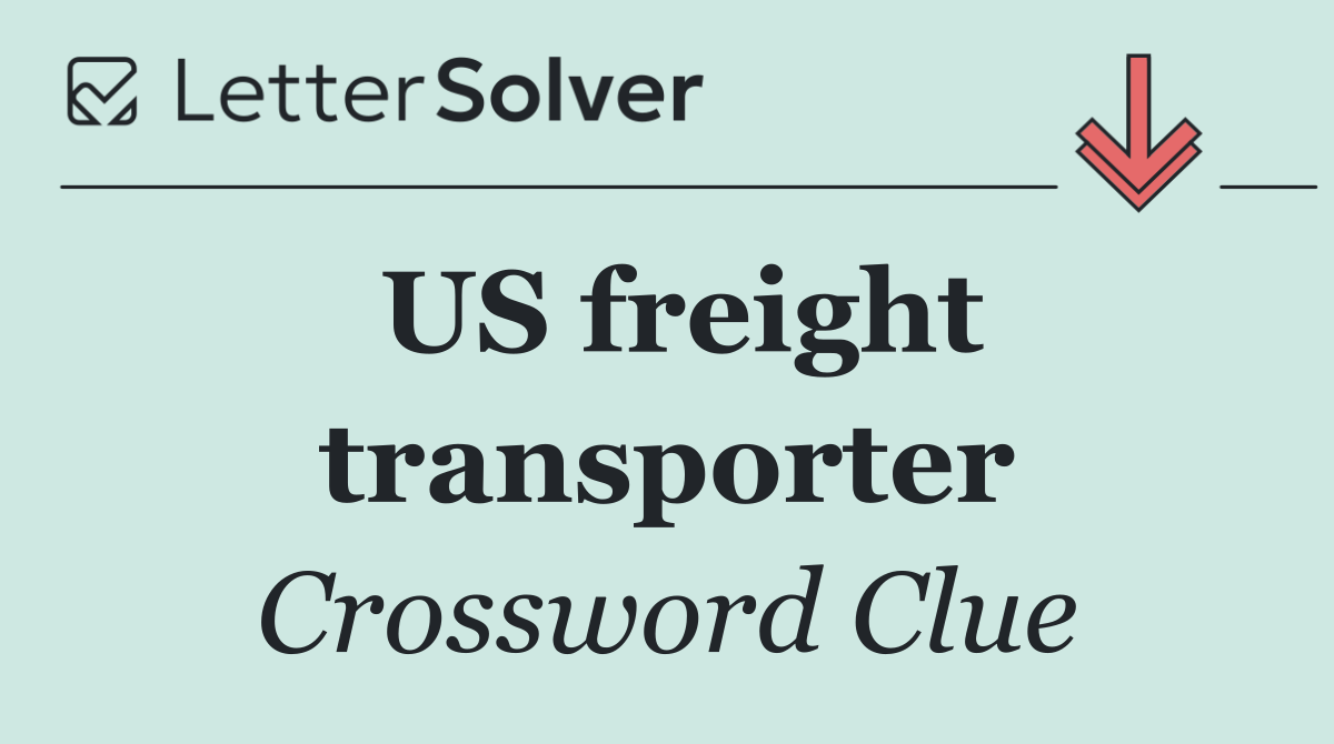 US freight transporter