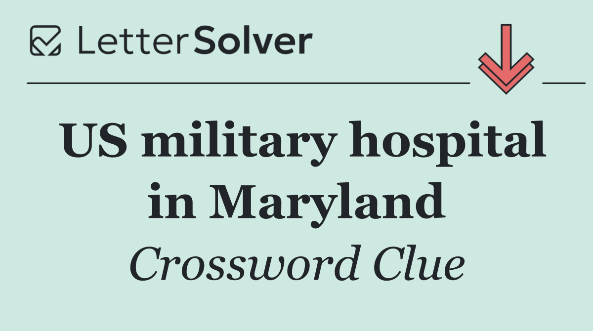 US military hospital in Maryland