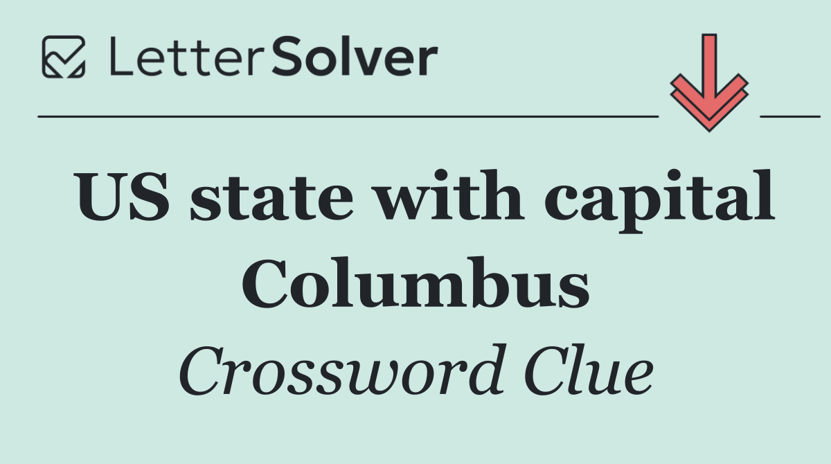 US state with capital Columbus