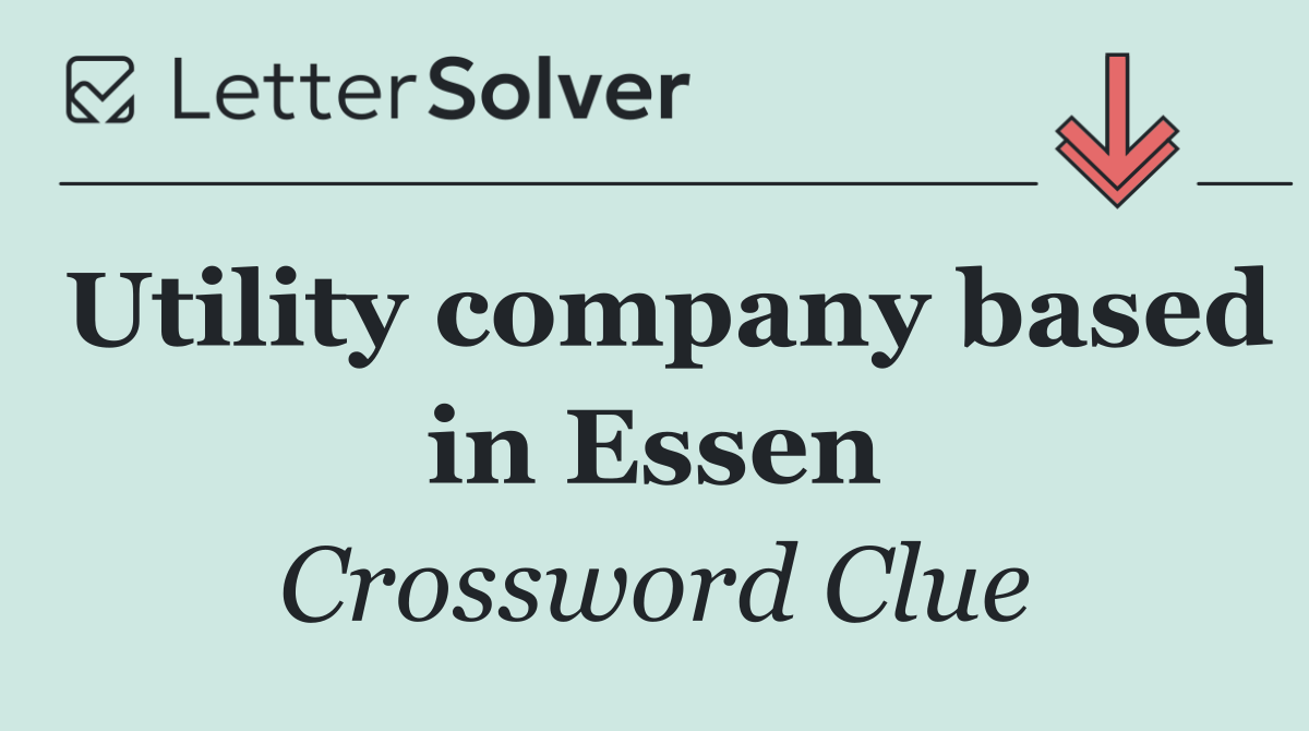 Utility company based in Essen