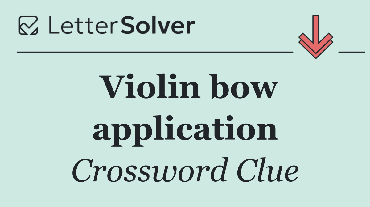 Violin bow application