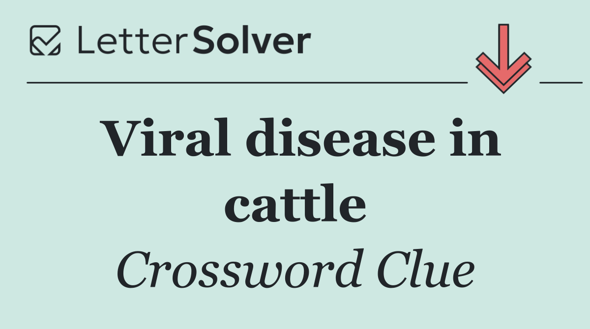 Viral disease in cattle