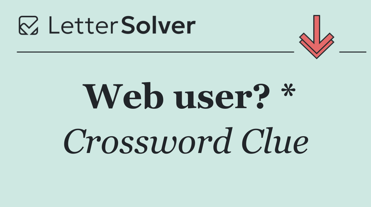Web user? *