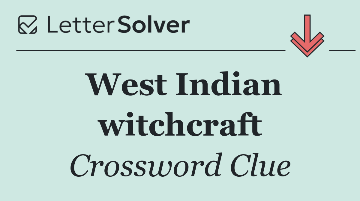 West Indian witchcraft