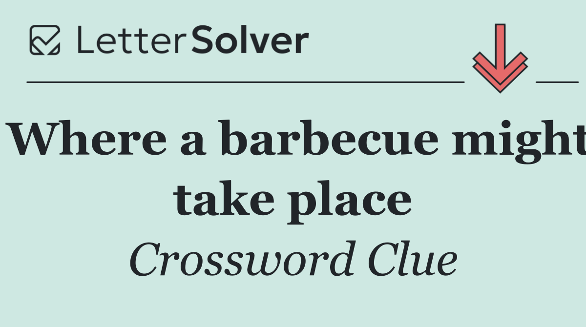 Where a barbecue might take place