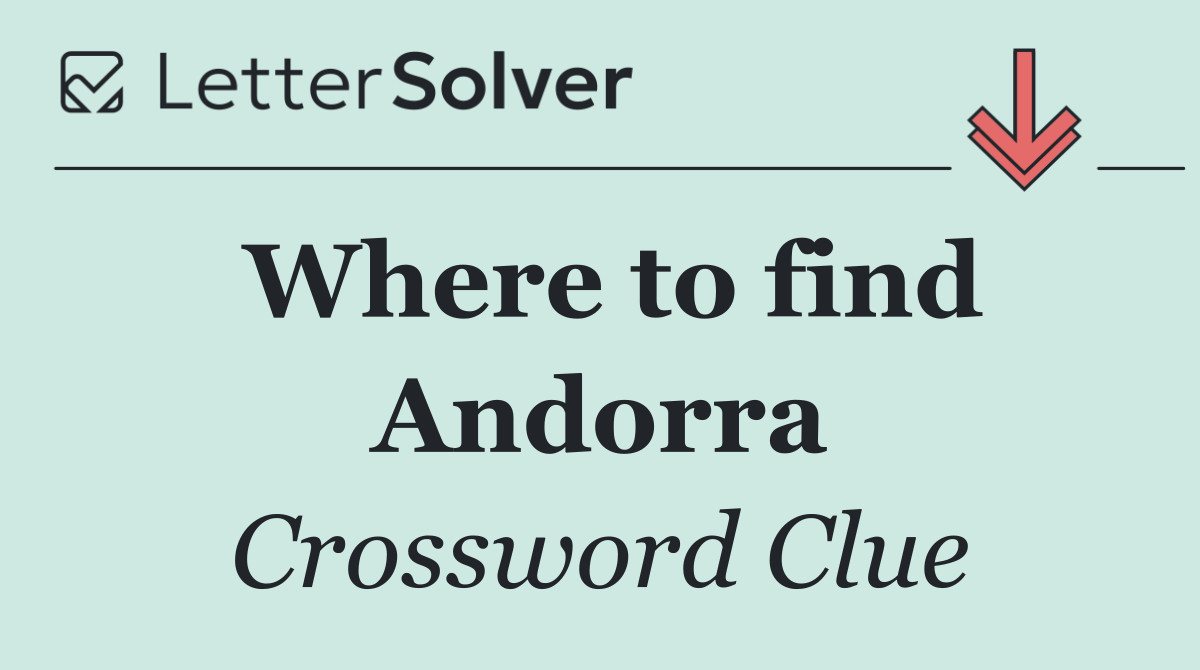 Where to find Andorra