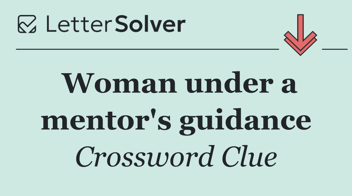 Woman under a mentor's guidance