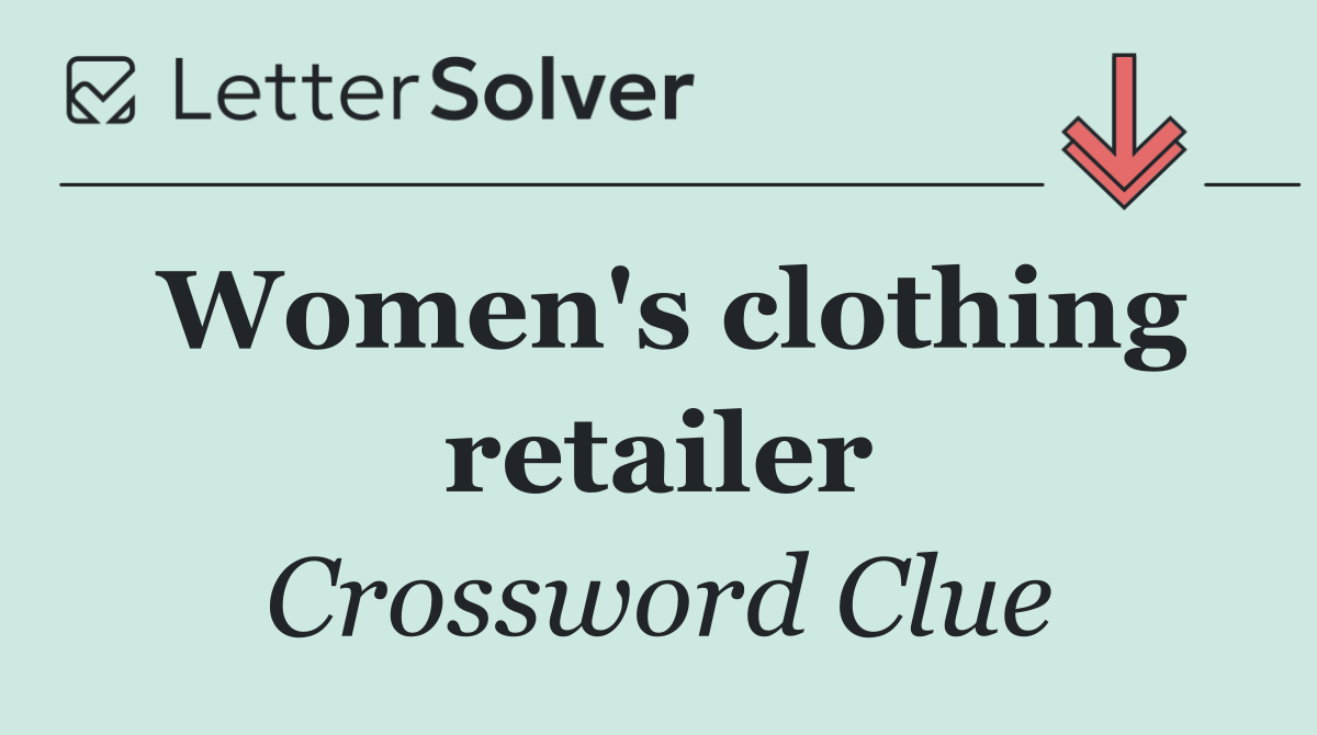 Women's clothing retailer